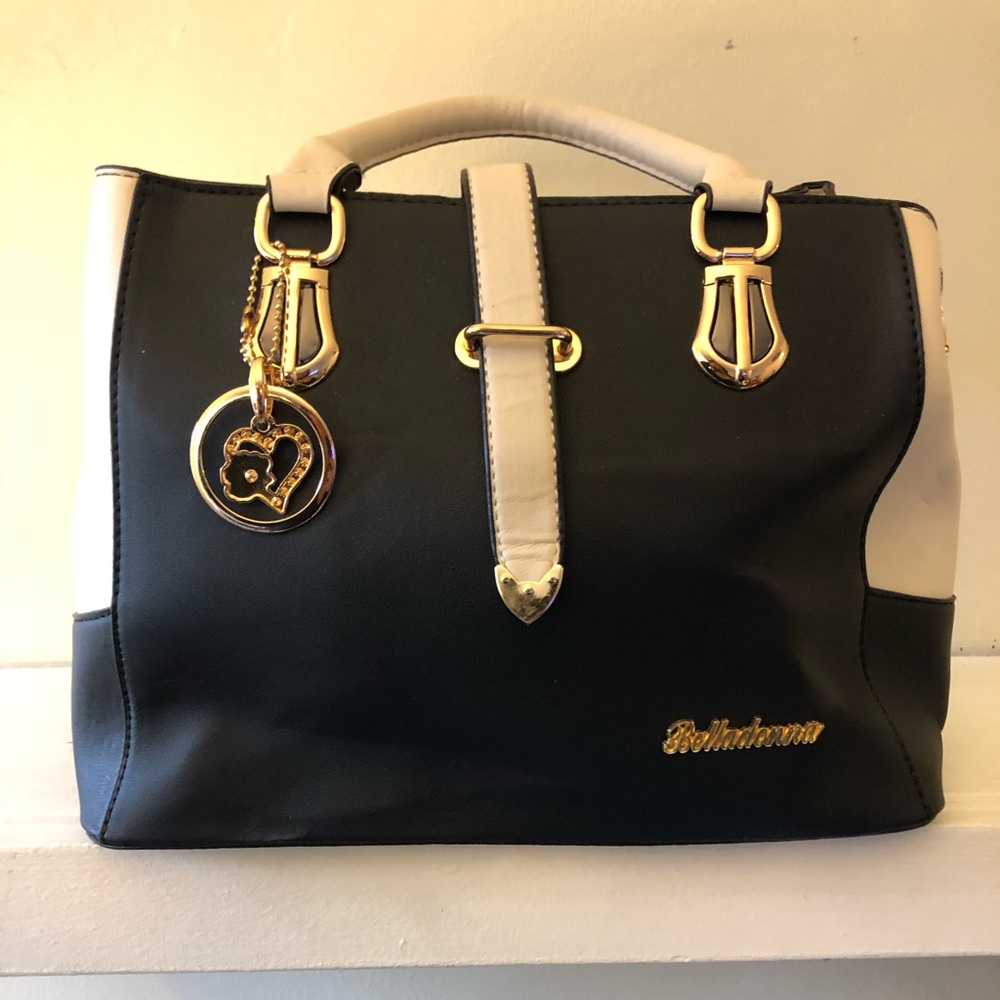 Black and ivory woman's purse